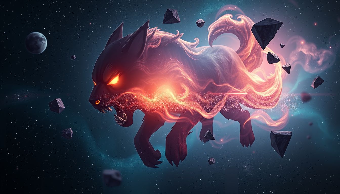 Aggressives Haustier im Traum symbolisiert innere Konflikte und Ängste.