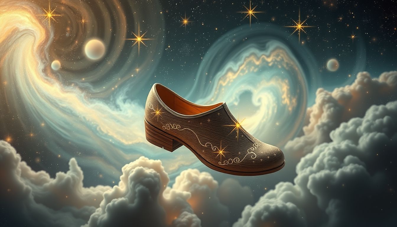 Holzschuhe bemalen symbolisiert kreative Selbstentfaltung im Traum.