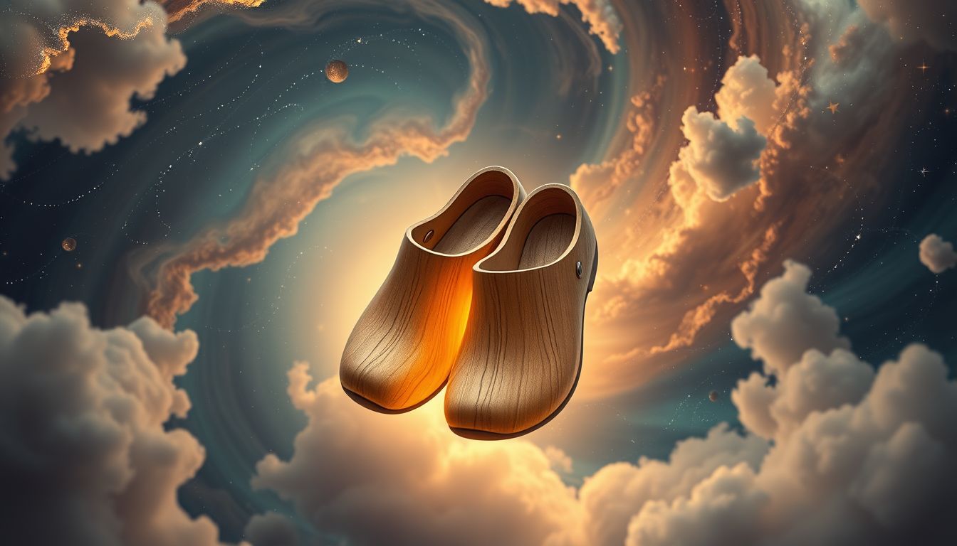 Holzschuhe symbolisieren im Traum oft Sicherheit und Erdverbundenheit.