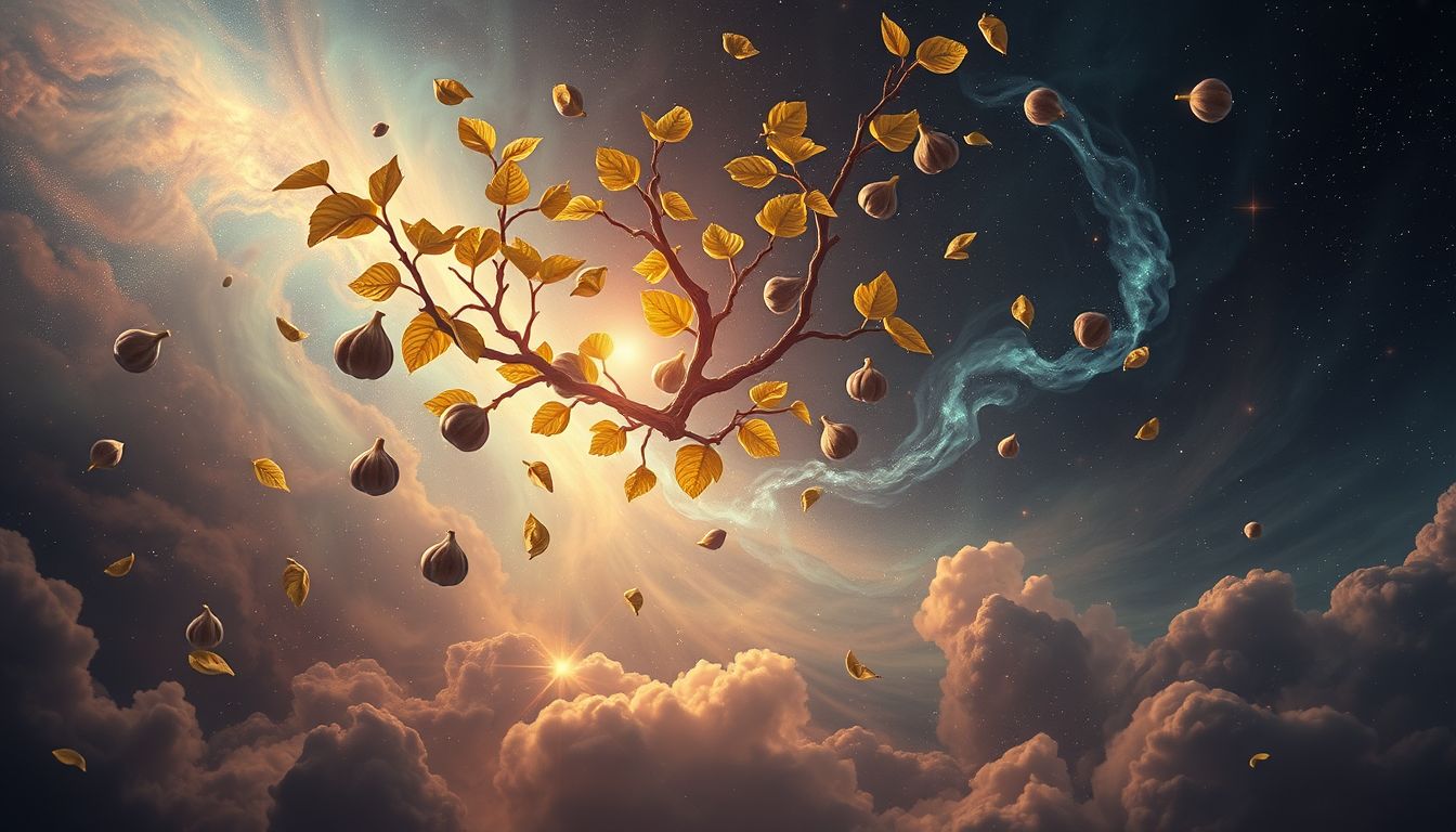 Das Fällen eines Feigenbaums symbolisiert oft Loslassen und Neubeginn.