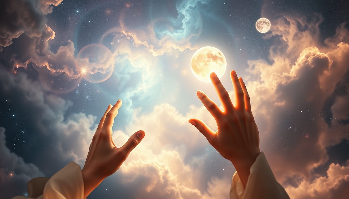 Eine Überweisung Verstorbener symbolisiert Botschaften aus dem Jenseits.