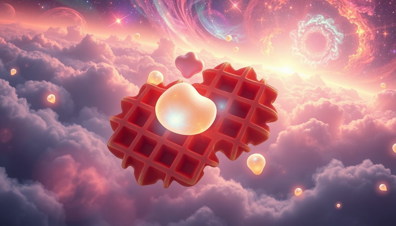 Waffeln mit Früchten fördern Energie und stärken das Immunsystem.