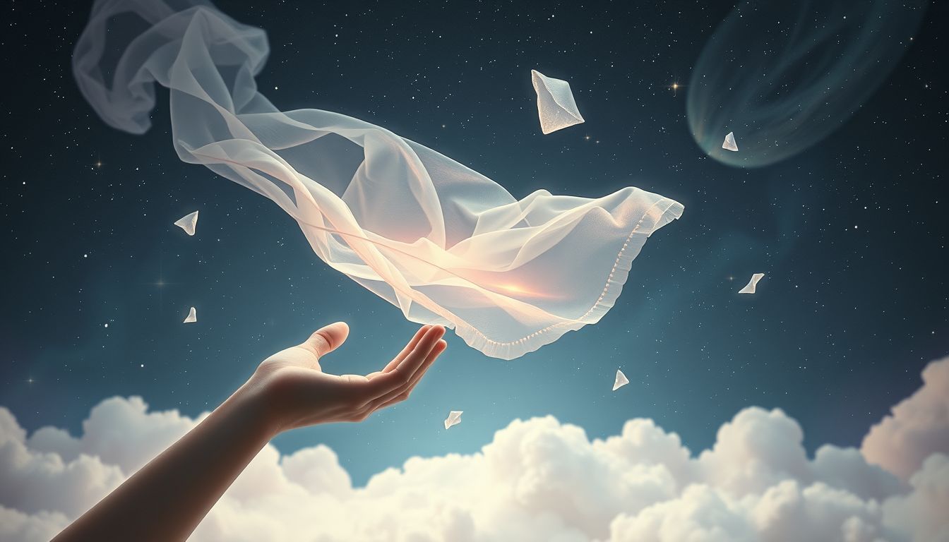 Das Winken mit Taschentuch symbolisiert oft unerfüllte Sehnsucht.