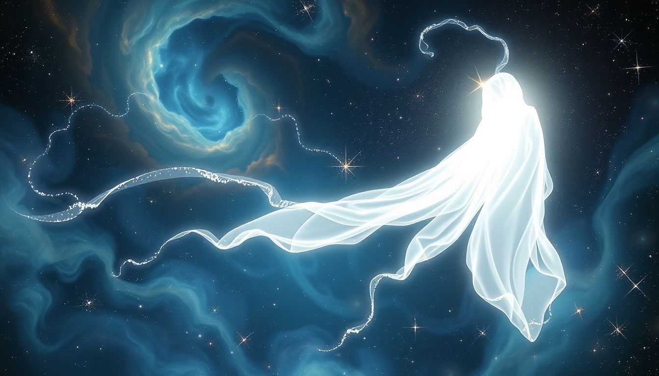 Ein weißer Umhang symbolisiert Neuanfang und reine Absichten im Traum.