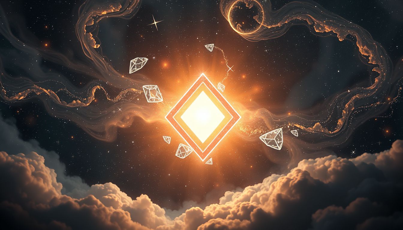Das Schleifen eines Diamanten symbolisiert innere Stärke durch Herausforderungen.