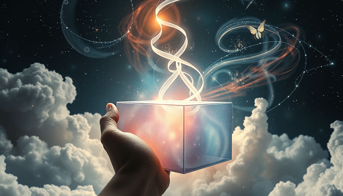 Das Auspacken von Kartons symbolisiert Offenbarung verborgener Gefühle.