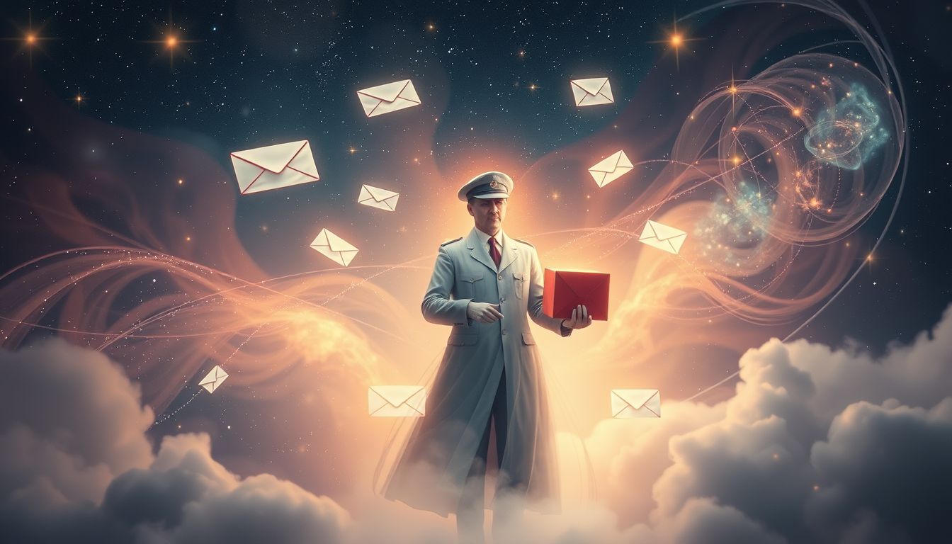 Ein Traum vom Postboten symbolisiert oft unerwartete Nachrichten oder Veränderungen.