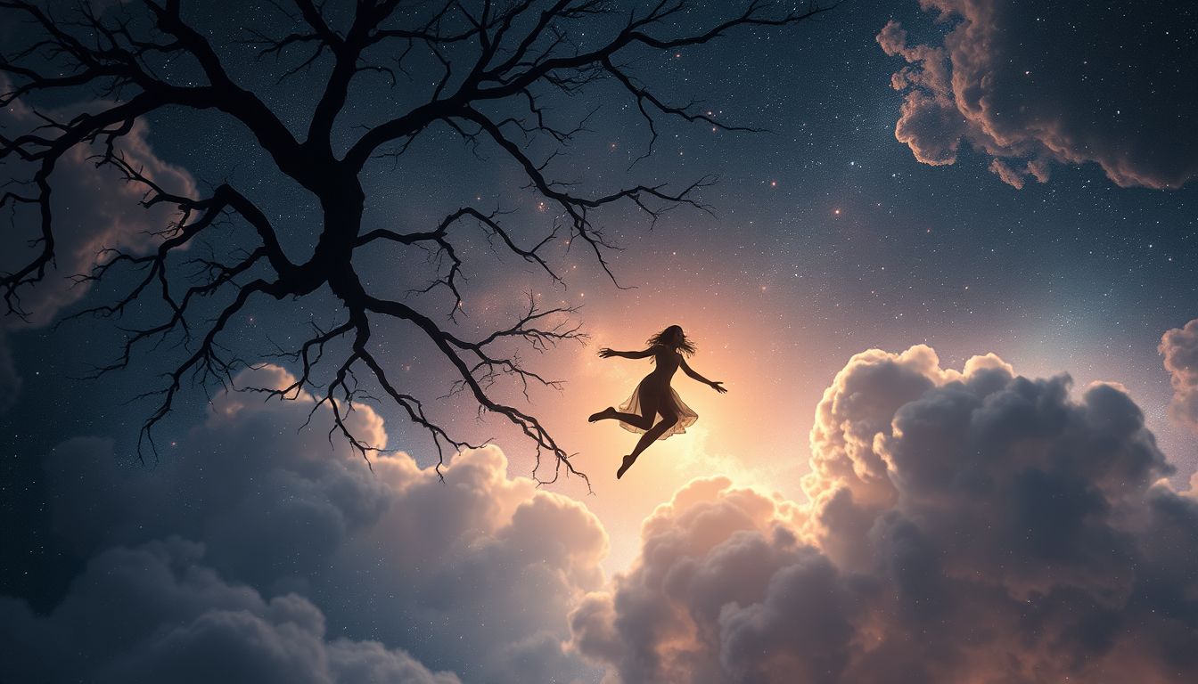 Vom Baum fallen symbolisiert oft Kontrollverlust und Unsicherheit im Leben.