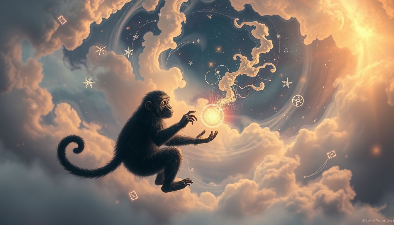 Ein Affe im Traum symbolisiert oft Verrat und Verlust.