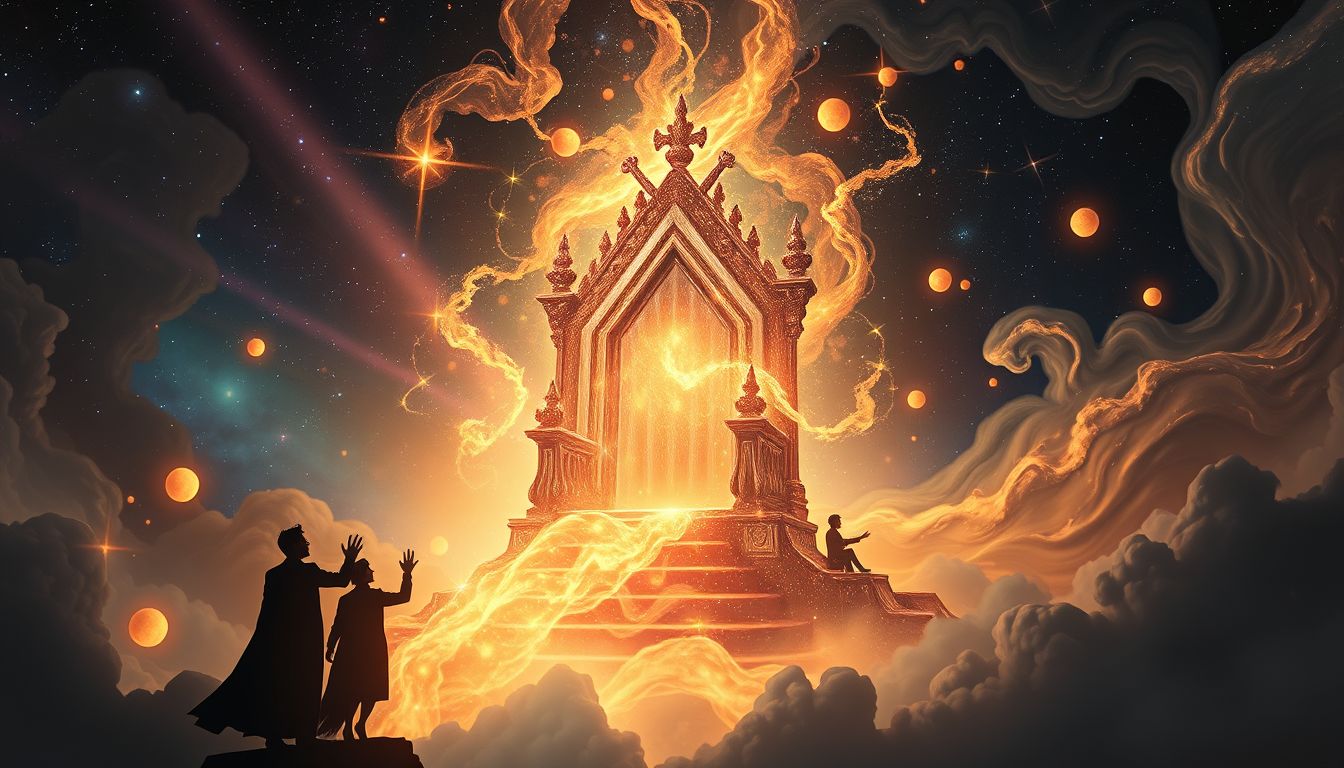 Der Thron symbolisiert Machtstreben und den Wunsch nach Anerkennung.