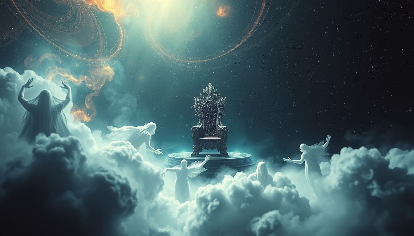 Auf dem Thron sitzen symbolisiert innere Schuld und Angst vor Strafe.