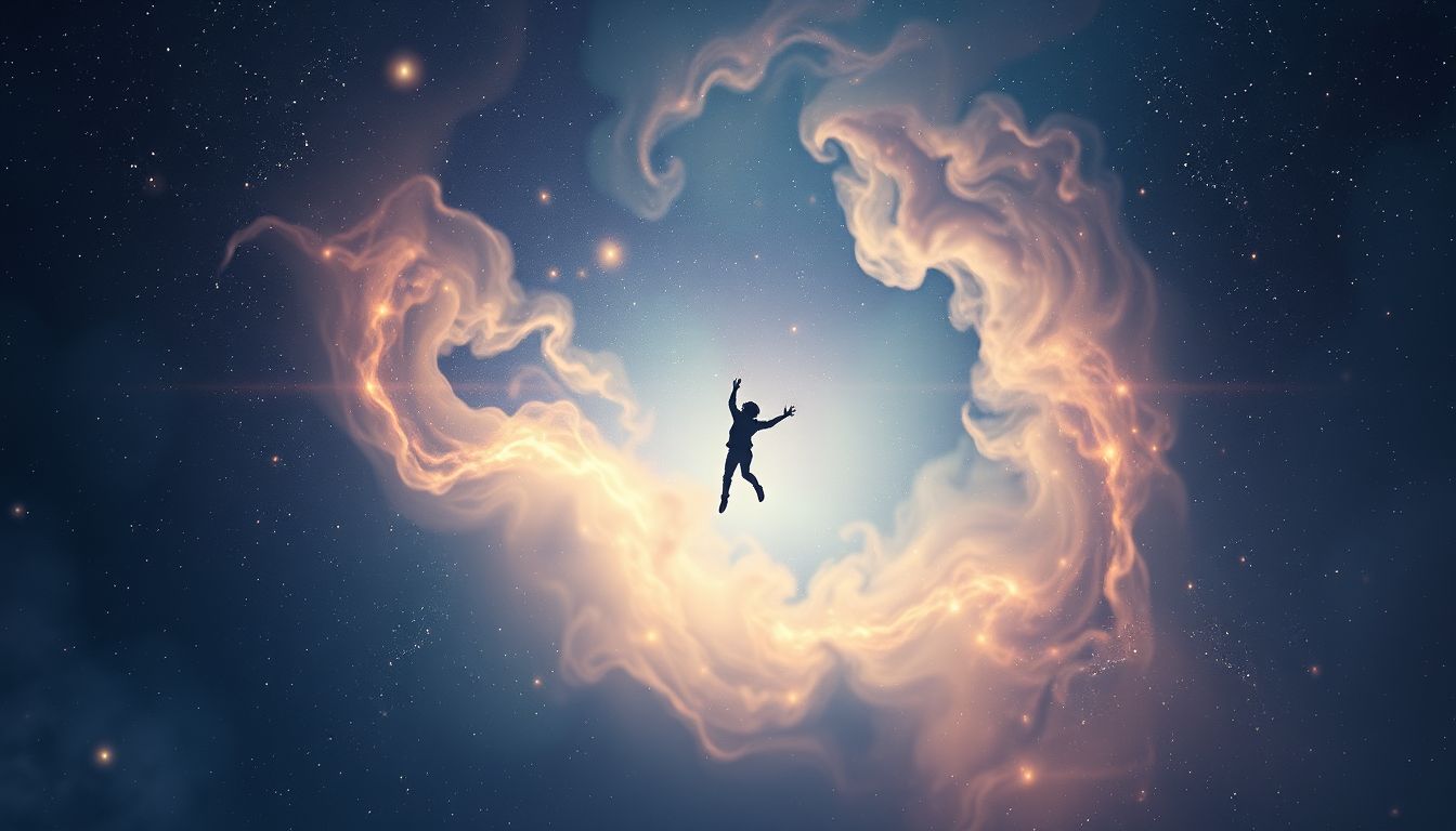 Träume vom Fallen symbolisieren oft Angst vor Kontrollverlust.