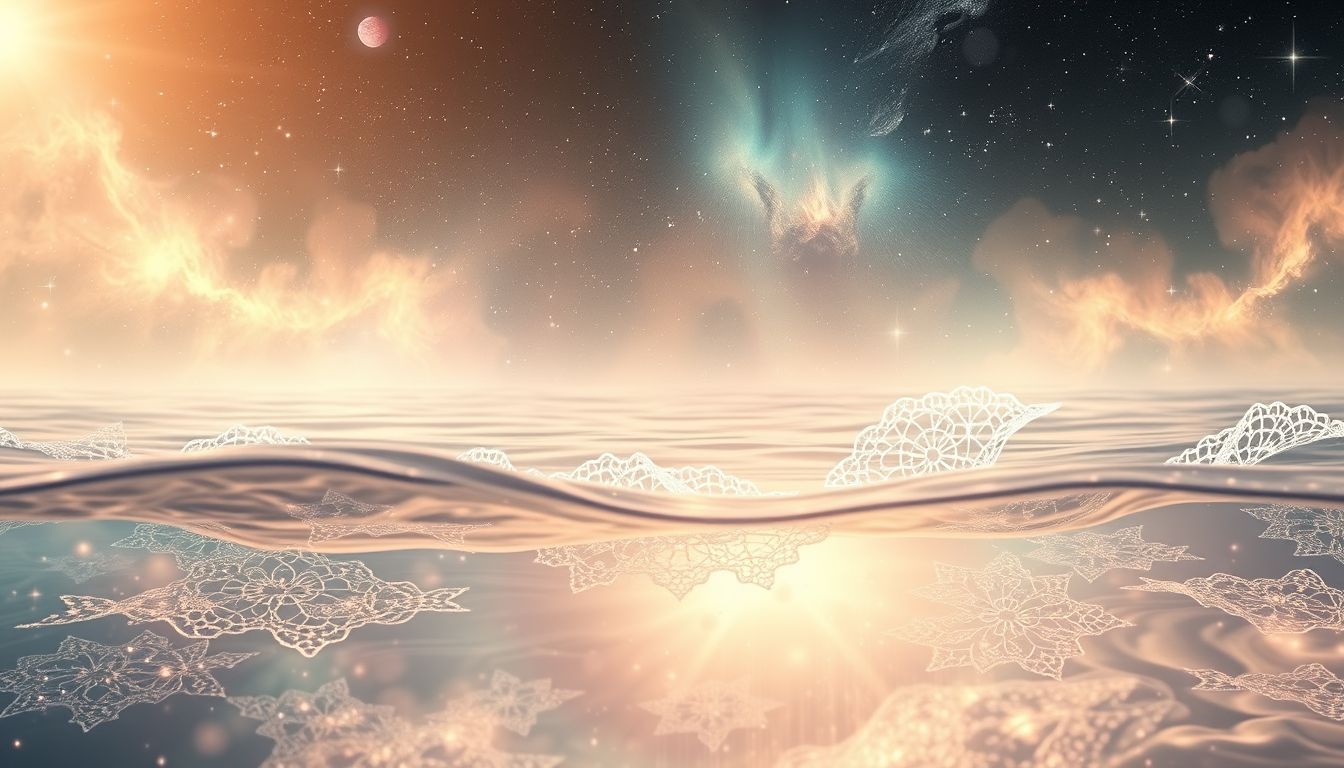 Der Traum von Spitze im Wasser symbolisiert emotionale Reinigung und Klarheit.