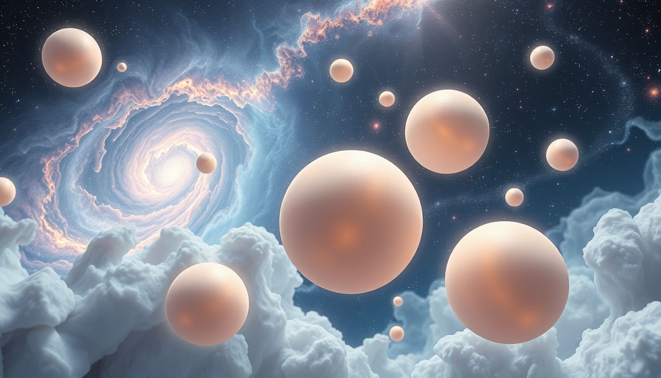 Der 30. Traum zeigt Sehnsucht nach Geborgenheit im Weltall.