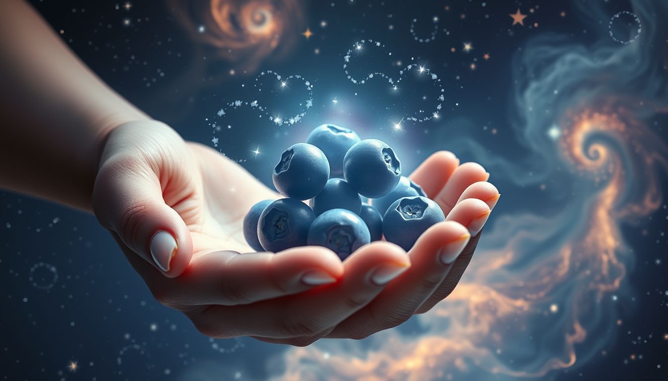 Der Traum vom Blaubeeren verschenken symbolisiert Großzügigkeit und Freude.