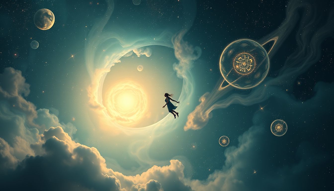 Vom Fallen im Weltraum träumen symbolisiert Verlust der Kontrolle im Leben.