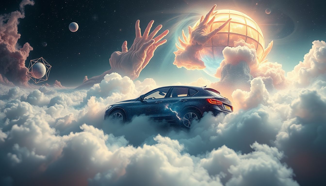 Umblasen eines Autos symbolisiert oft Kontrolleverlust im eigenen Leben.
