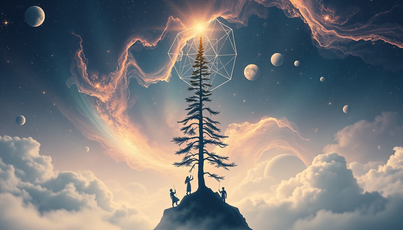 Auf eine Tanne klettern symbolisiert Streben nach hohen Zielen.