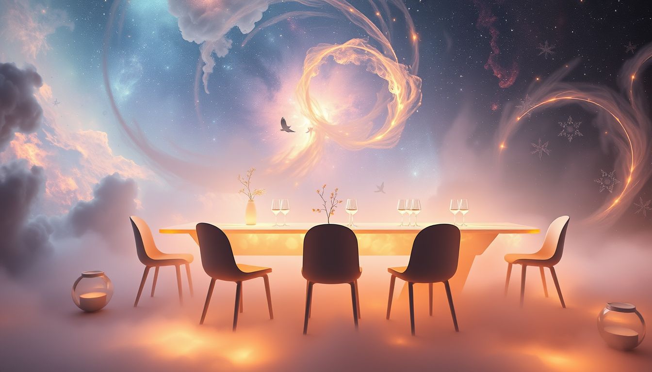 Das Esszimmer symbolisiert oft Gemeinschaft und familiären Zusammenhalt im Traum.