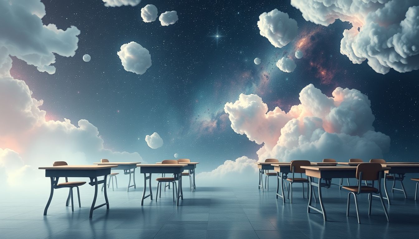Ein leeres Klassenzimmer symbolisiert oft emotionale Isolation und Einsamkeit.