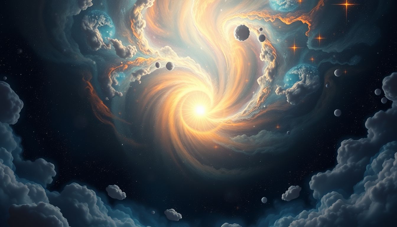 Die Mitte des Universums symbolisiert inneren Frieden und Selbstfindung im Traum.