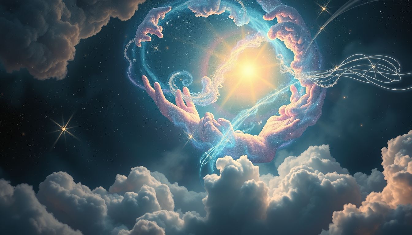 Loslassen symbolisiert inneren Wandel und Vertrauen ins Universum.