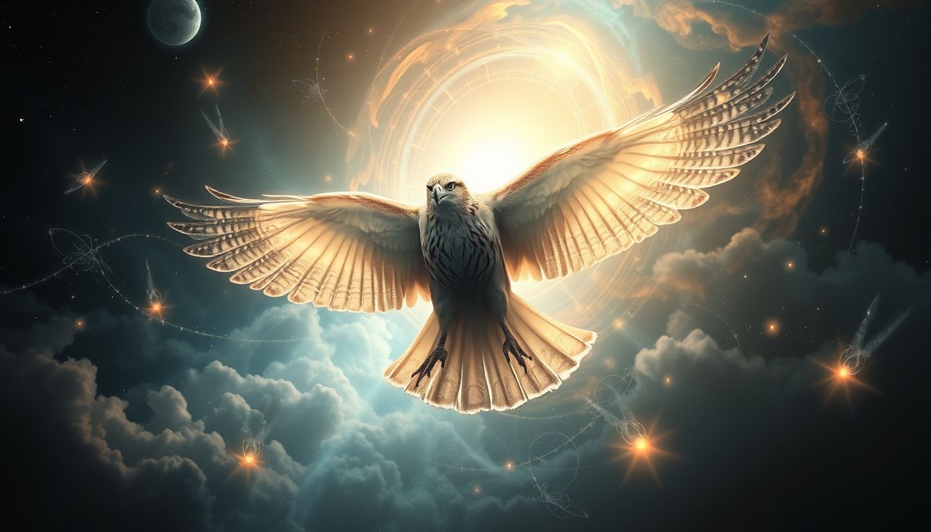 Der Bussard symbolisiert spirituelle Heilung und innere Erneuerung.