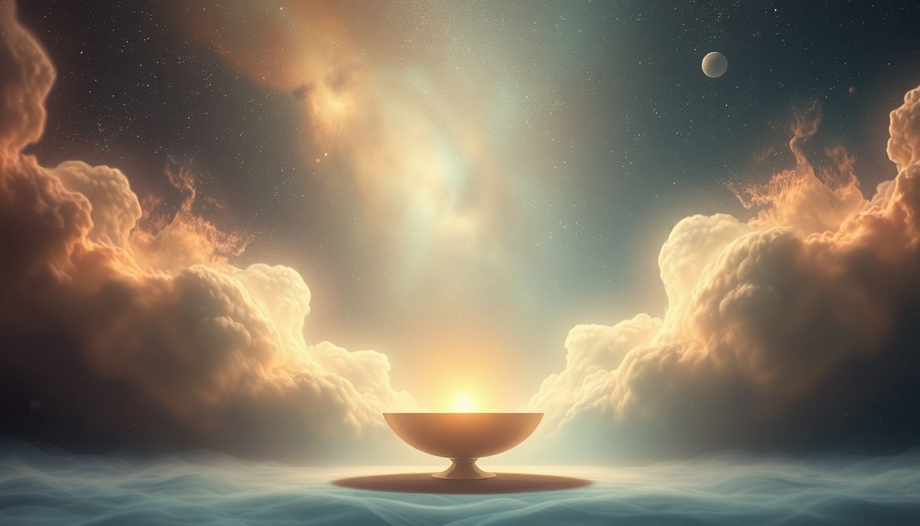Ein Gelage ohne Musik symbolisiert innere Ruhe und Besinnlichkeit.