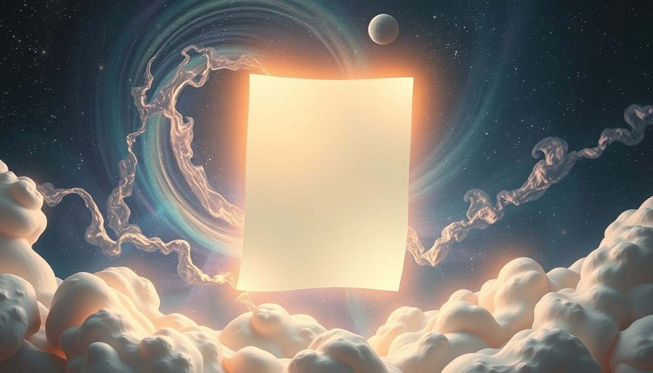 Ein leeres Blatt symbolisiert oft kreative Blockaden und Neuanfänge.
