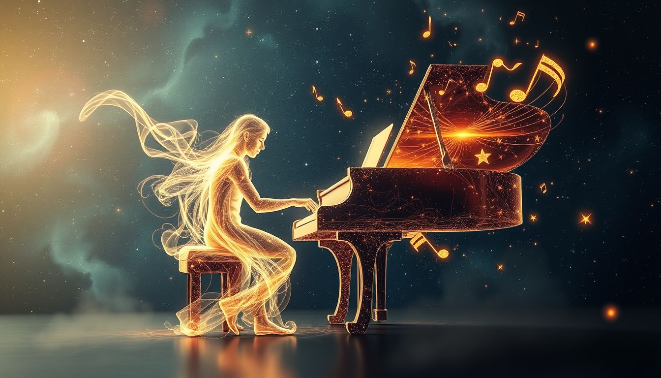 Ein Pianist erlebt öffentliche Anerkennung trotz starkem Lampenfieber.