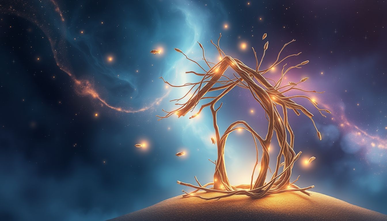 Ein Reisighaus symbolisiert Schutz, Einfachheit und bescheidenes Leben.