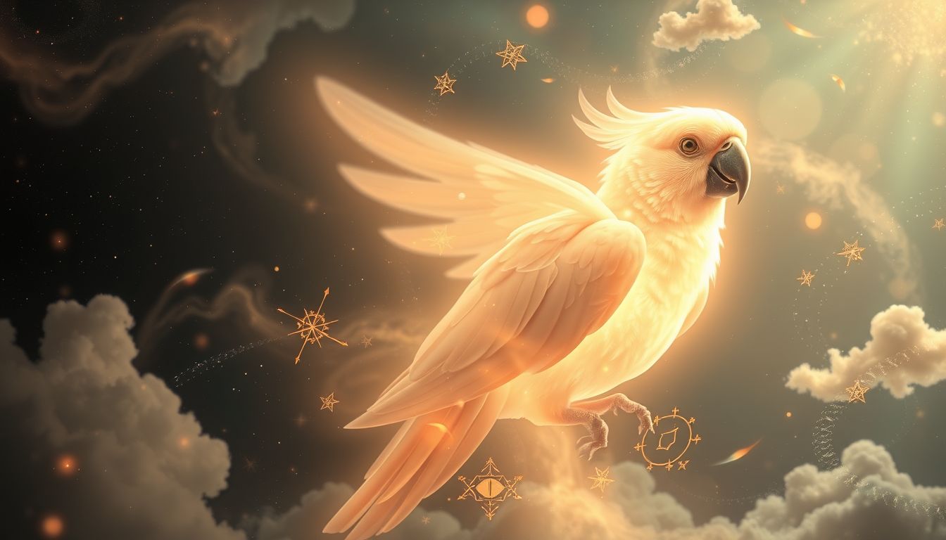 Ein sprechender Papagei symbolisiert Kommunikation und verborgene Botschaften im Traum.