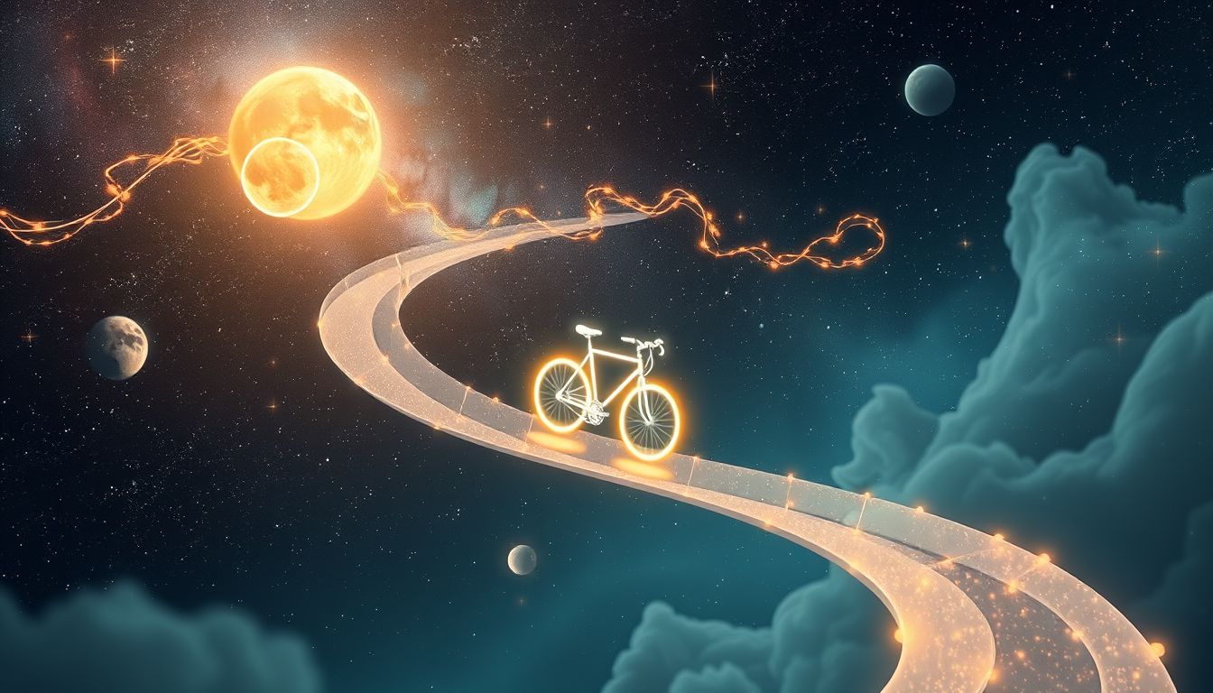 Fahrradfahren symbolisiert Balance, Kontrolle und Lebensrichtung im Traum.