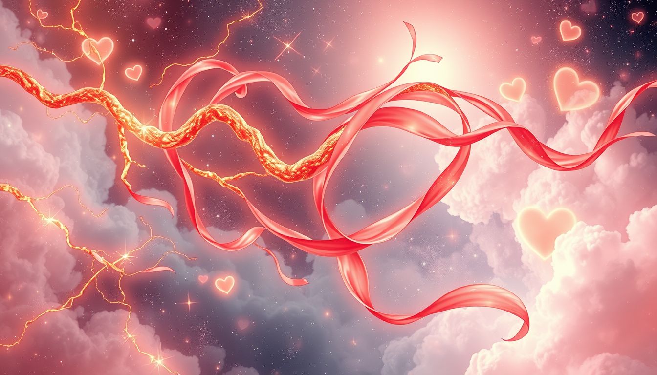 Goldadern symbolisieren Leidenschaft und Erfüllung in der Liebe.