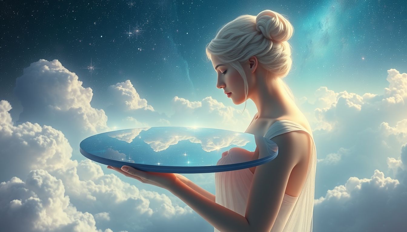 Hera im Spiegel symbolisiert Selbstbewusstsein und innere Transformation.