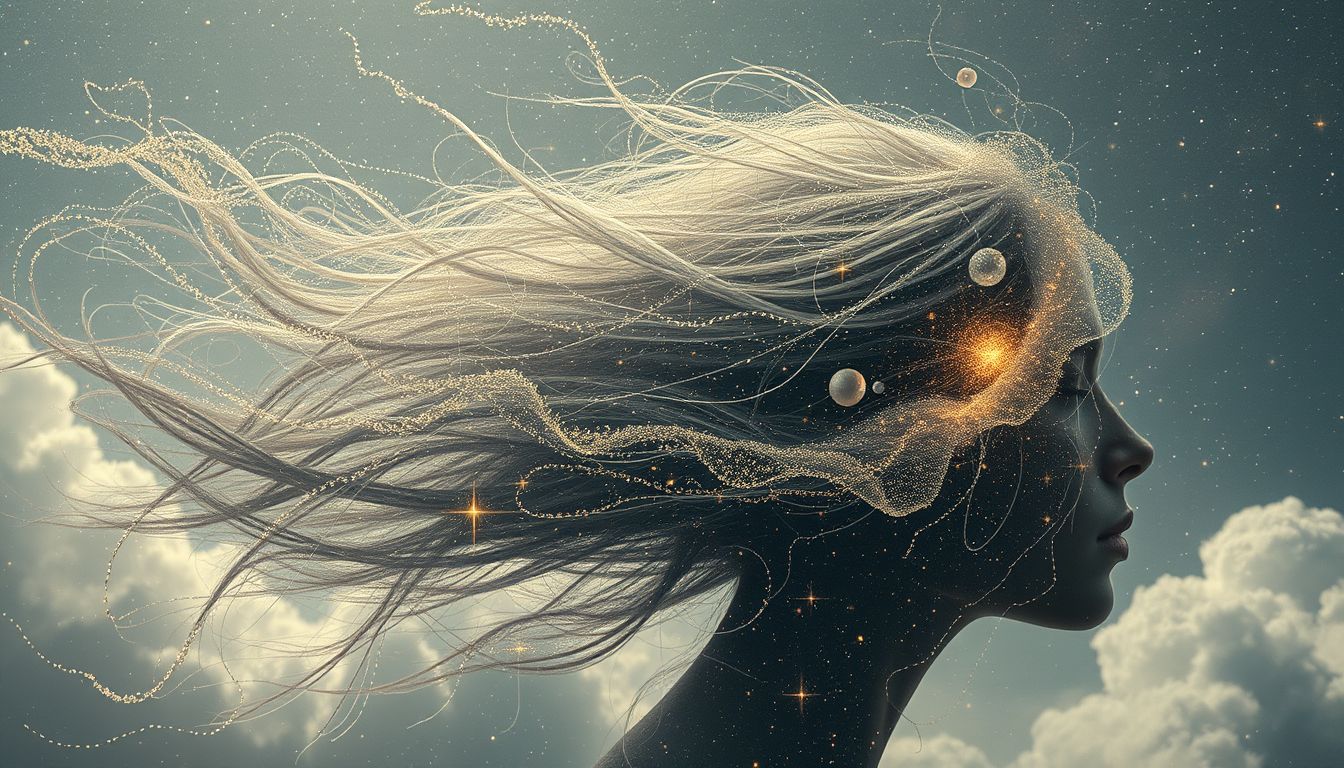 Herausreißen von Haaren symbolisiert oft inneren Kontrollverlust und Stress.