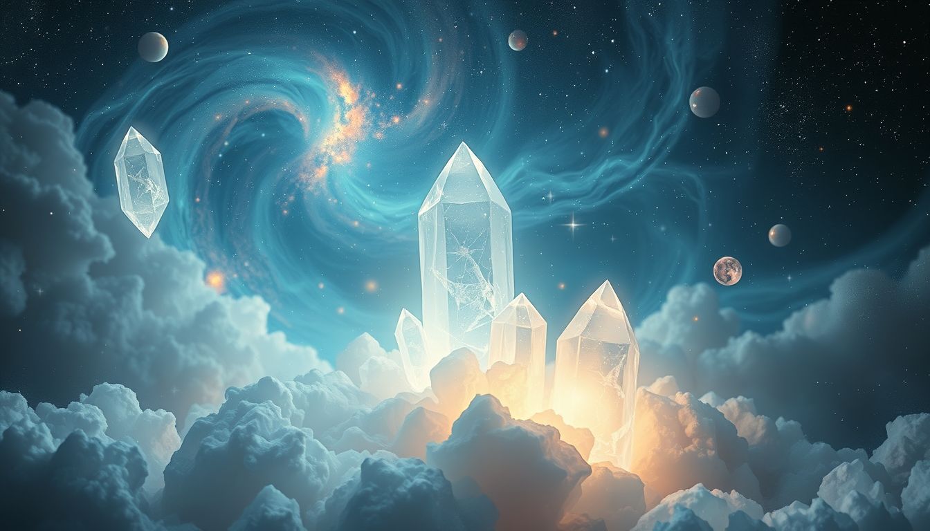 Kristalle verstärken Meditation für tiefe Klarheit und spirituelles Wachstum.