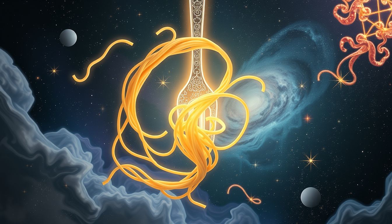 Im Traum Nudeln mit Gabel essen symbolisiert westliche Praktikabilität und Effizienz.