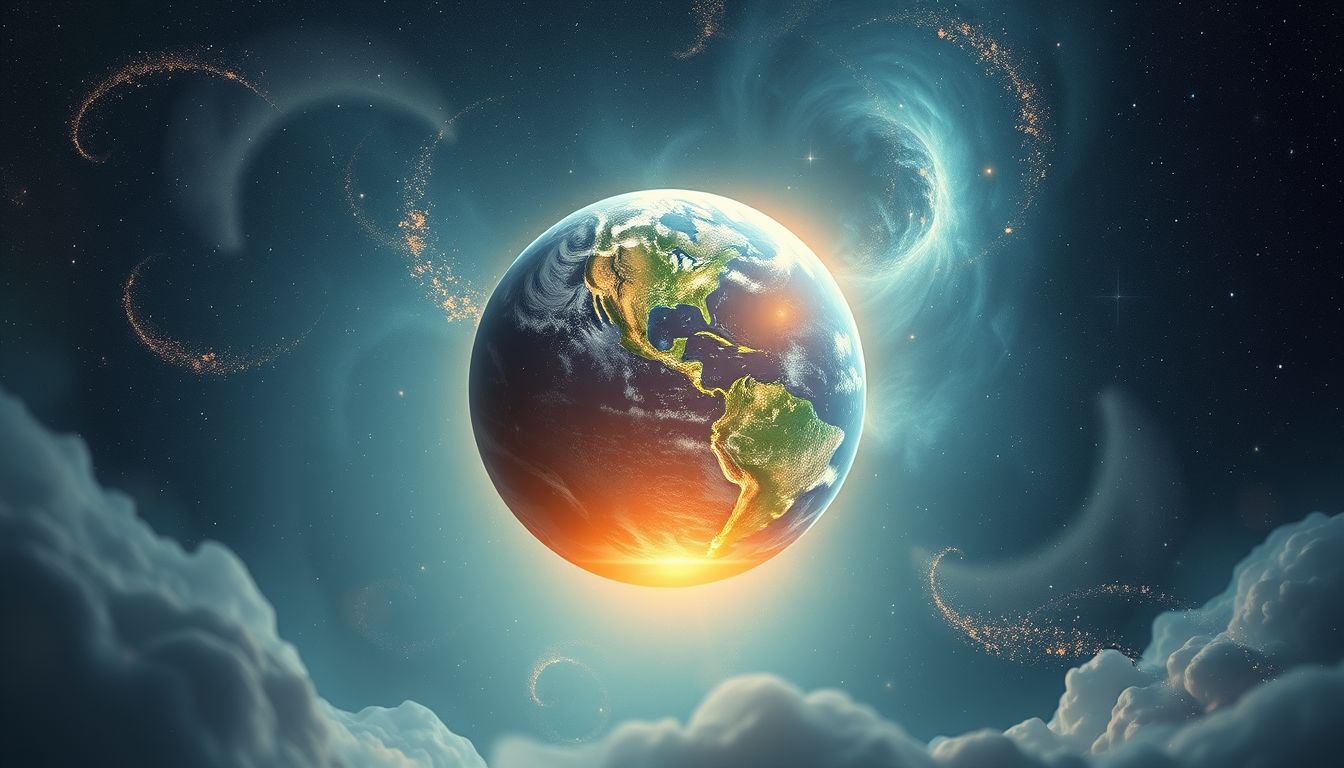 Die pulsierende Erde symbolisiert tiefe Verbindung und innere Stabilität.