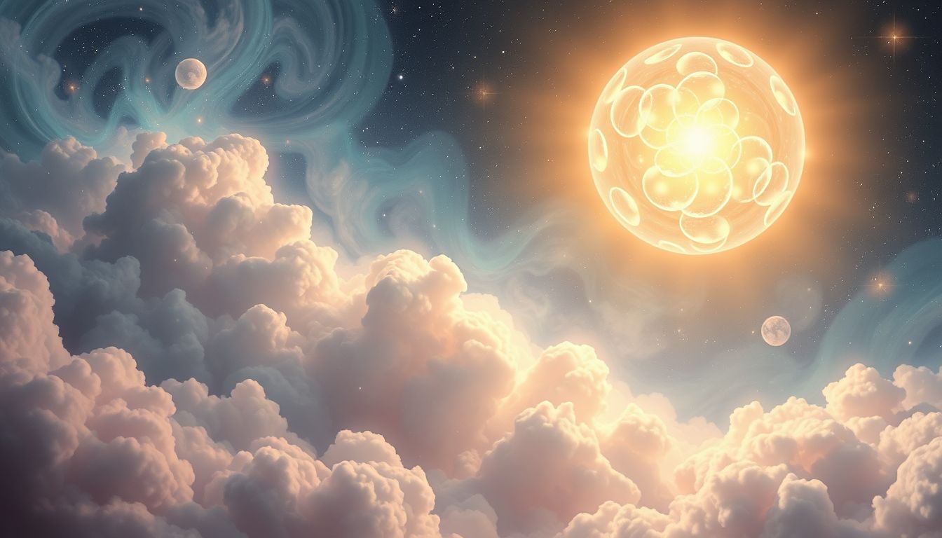 Pulsierendes Licht symbolisiert oft plötzliche Einsichten und geistige Klarheit.