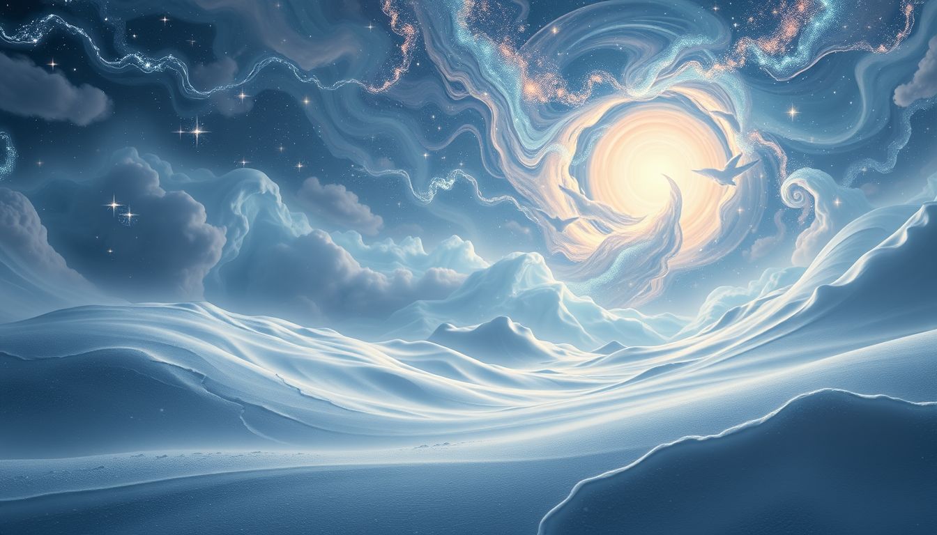 Schneeverwehung symbolisiert das kollektive Unbewusste und Archetypen.