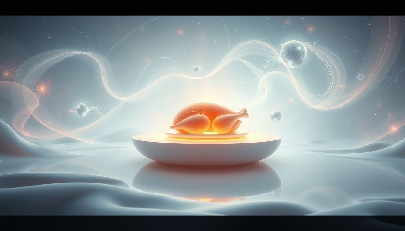 Eine saubere Küche beim Braten symbolisiert Reinheit und Ordnung im Leben.