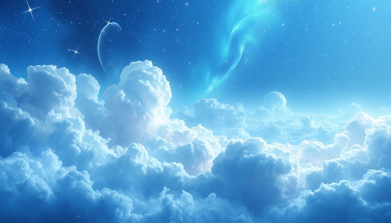 Blauer Himmel im Traum symbolisiert oft Freiheit und innere Ruhe.
