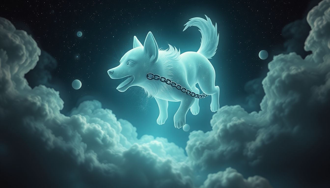 Ein bellender Kettenhund im Traum symbolisiert warnende innere Ängste.