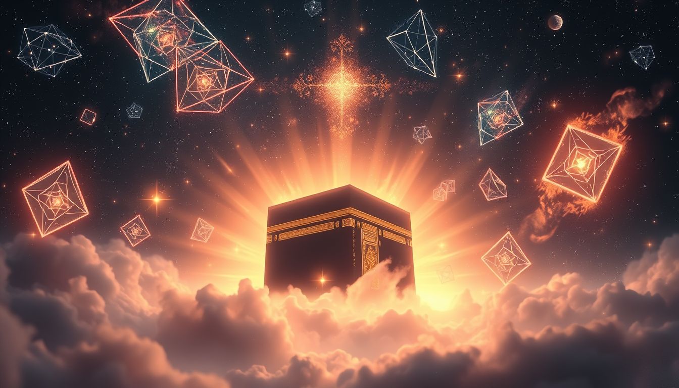 Ein brennende Kaaba im Traum symbolisiert spirituelle Reinigung und Wandel.