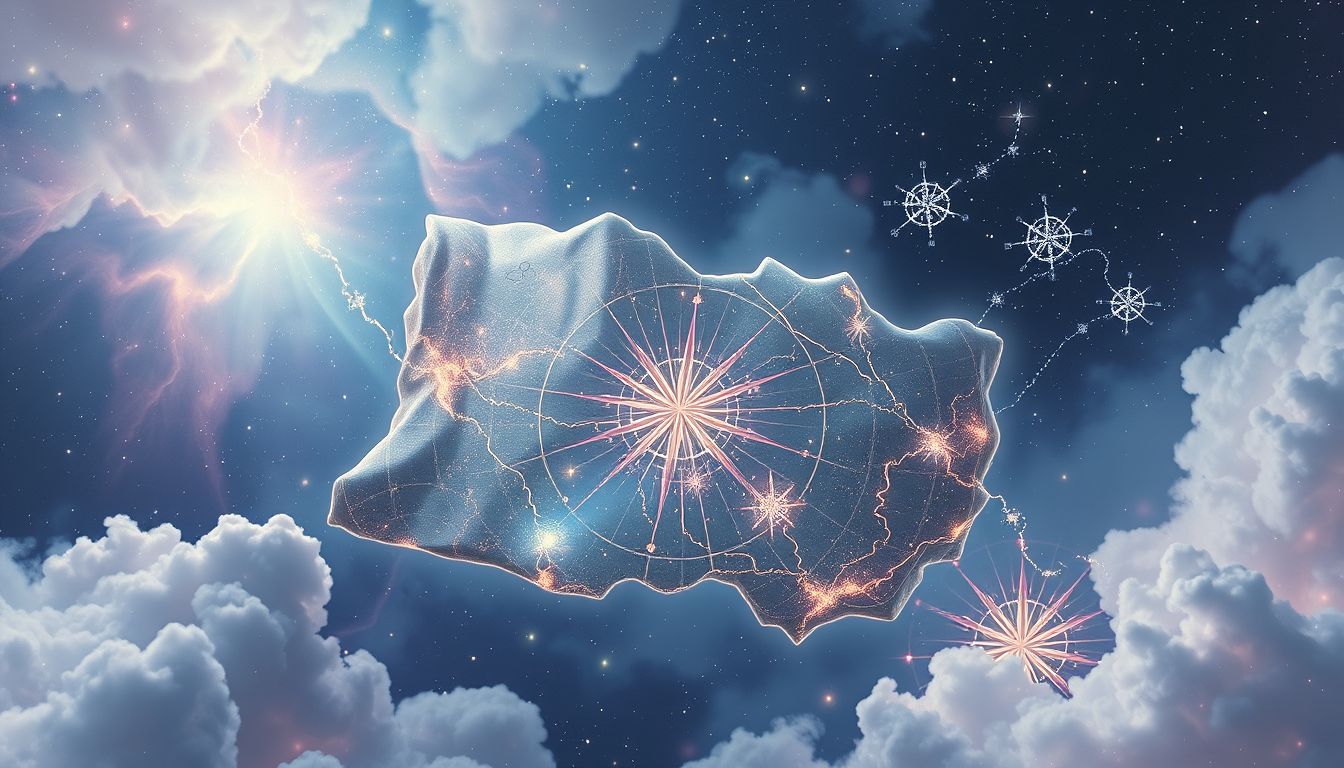 Eine alte Karte im Traum symbolisiert verborgene Entdeckungen und Abenteuer.