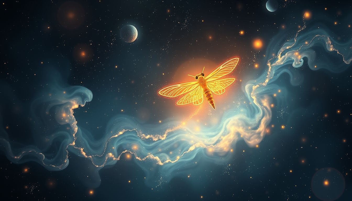 Eine goldene Fliegenklatsche symbolisiert wertvolle Kontrolle über Hindernisse.