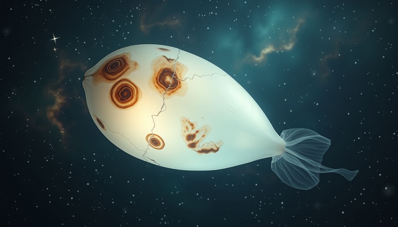 Eine beschädigte Schwimmblase symbolisiert emotionale Belastungen im Traum.