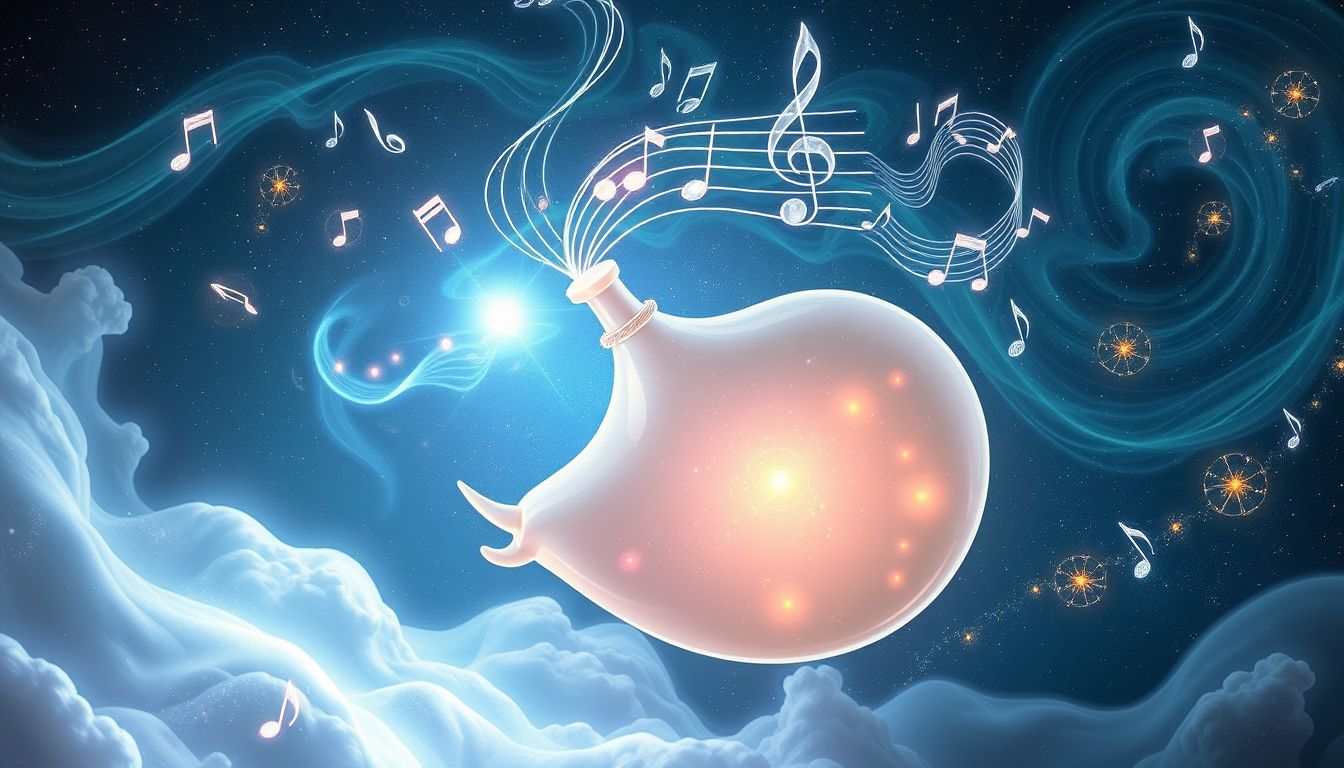 Eine Schweinsblase als Instrument symbolisiert kreative Ausdruckskraft im Traum.