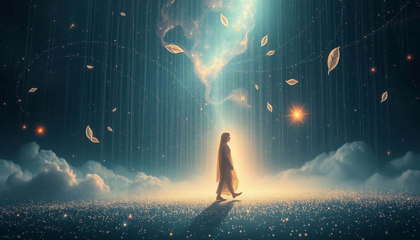 Ein Abendspaziergang im Regen symbolisiert emotionale Reinigung und Neubeginn.